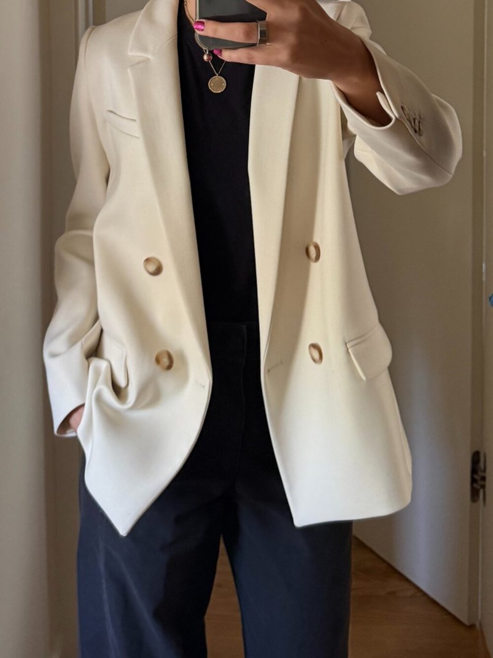 Sézane Christie Jacket in Ecru